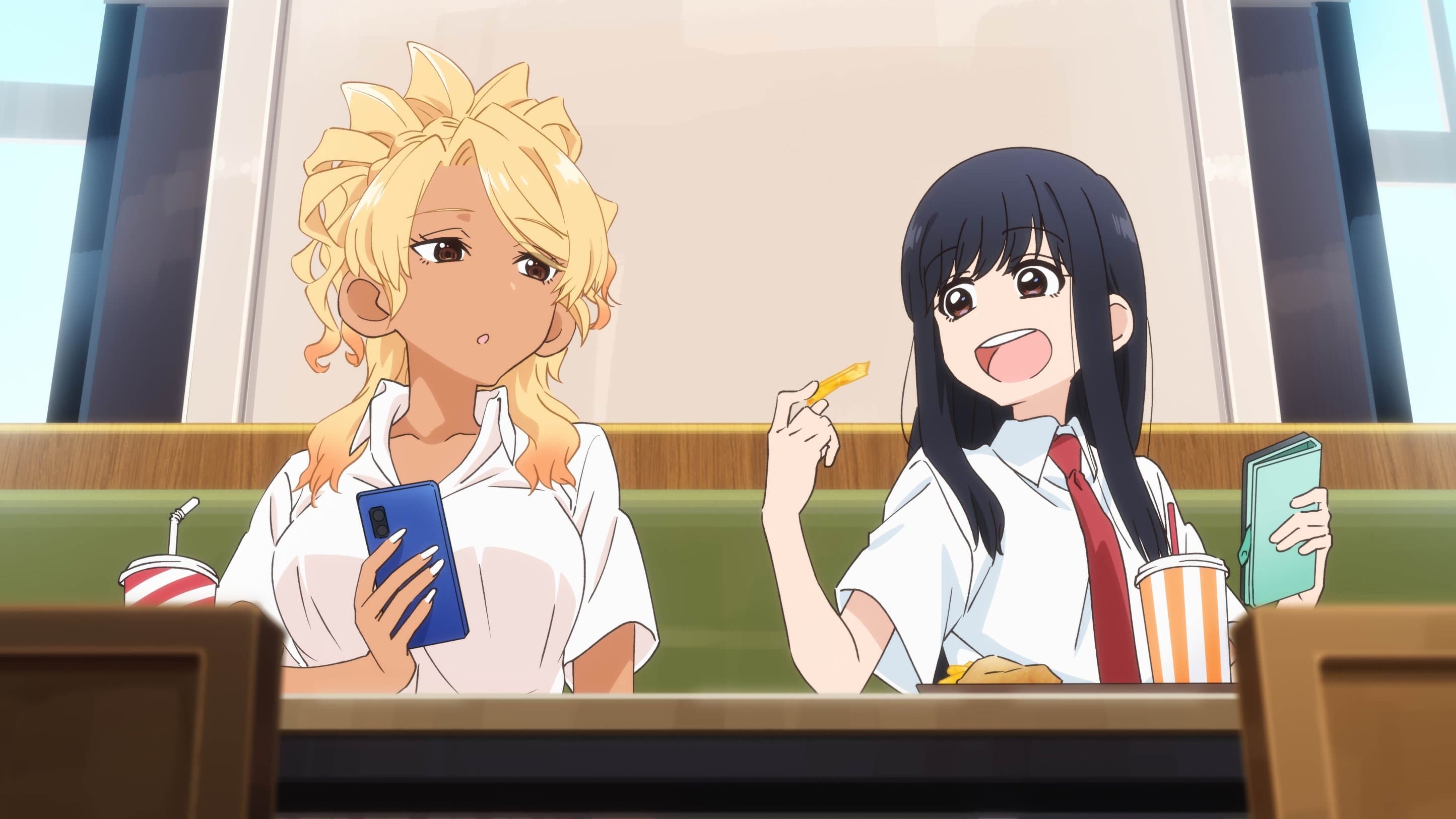 フードコートで、また明日。