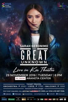 Sarah Geronimo: The Great Unknown
