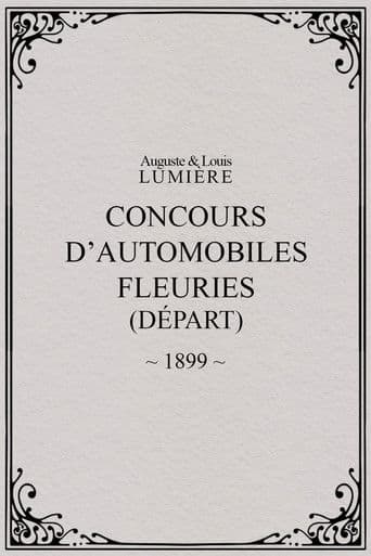 Fête de Paris 1899: Concours d'automobiles fleuries (départ)
