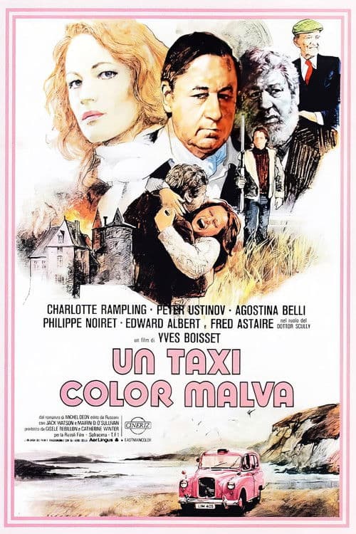 Un taxi color malva