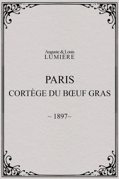 Paris, cortège du bœuf gras (char du prince du carnaval)