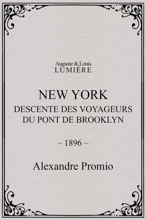 New York, descente des voyageurs du pont de Brooklyn