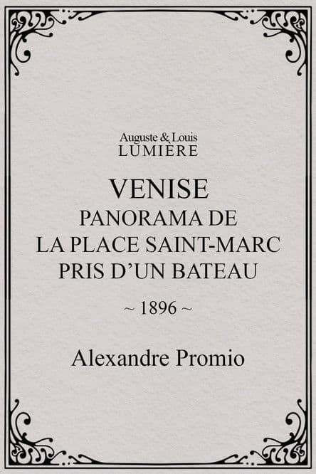 Venise, panorama de la place Saint-Marc pris d'un bateau