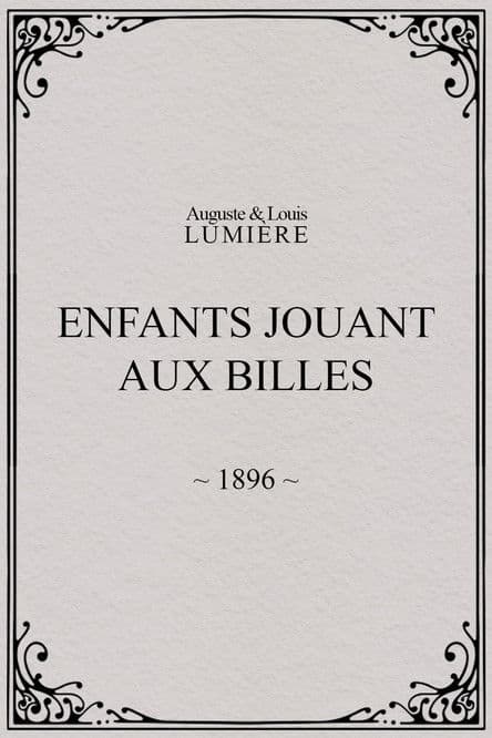 Enfants jouant aux billes