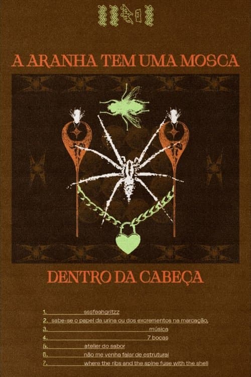 A aranha tem uma mosca dentro da cabeça